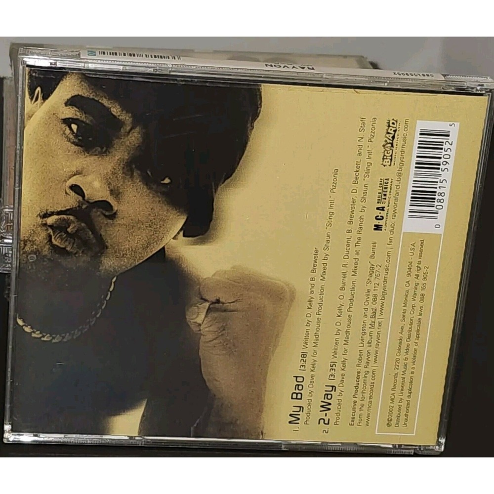 Rayvon – My Bad (CD, Promo, US, Big Yard Music) AN569 - Picture 2 of 3